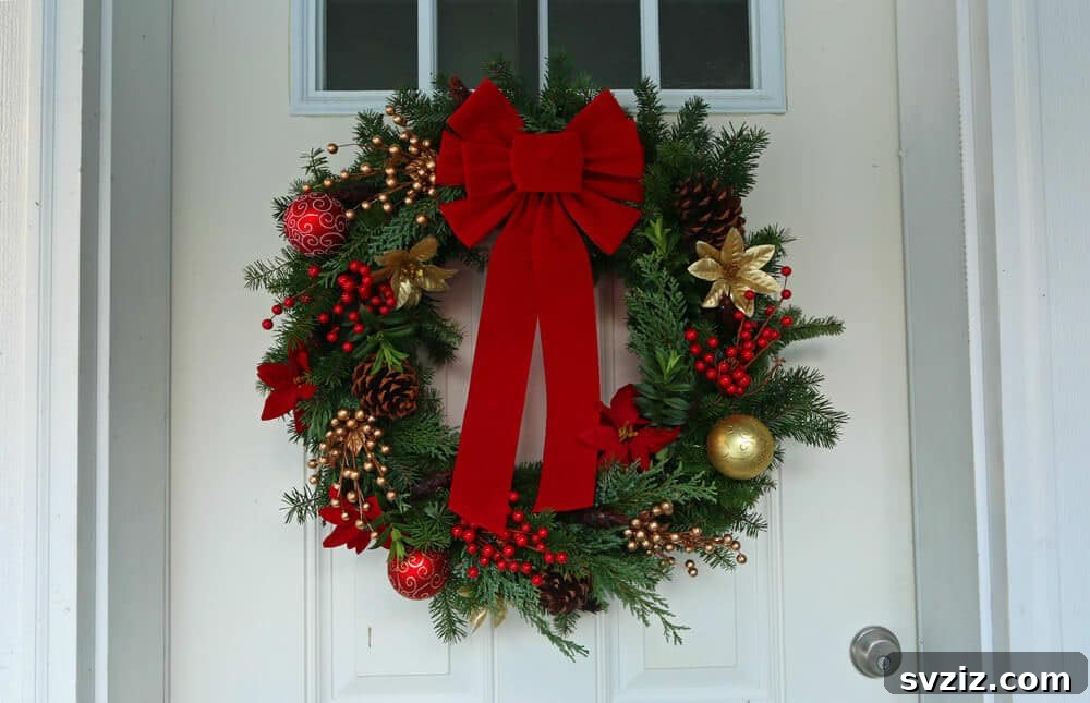 20 Distinctive Christmas Wreath Inspirations 16 traditional DIY Christmas wreath