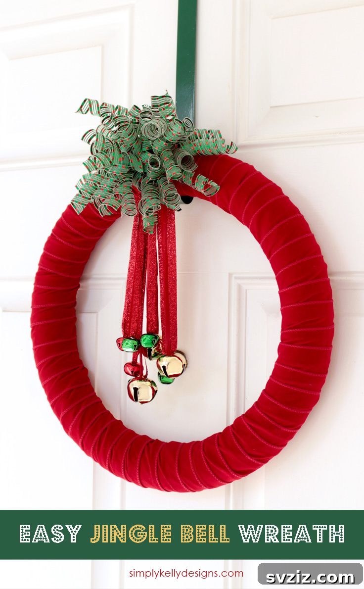 20 Distinctive Christmas Wreath Inspirations 20 DIY mini jingle bell Christmas wreath