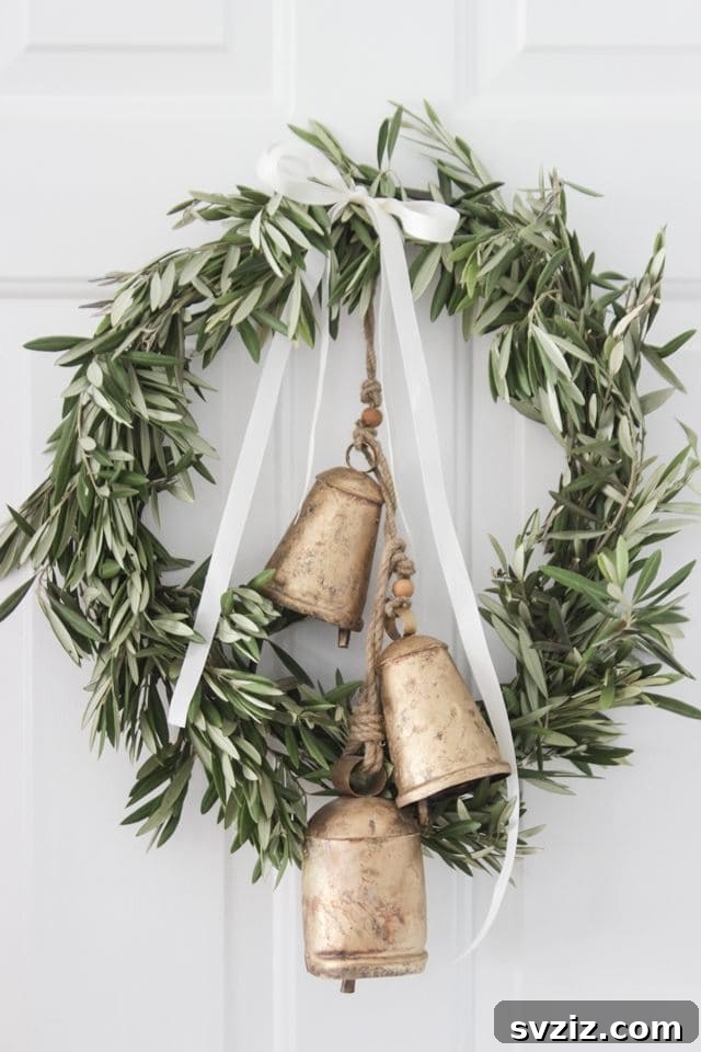 20 Distinctive Christmas Wreath Inspirations 10 jingle bells Christmas wreath