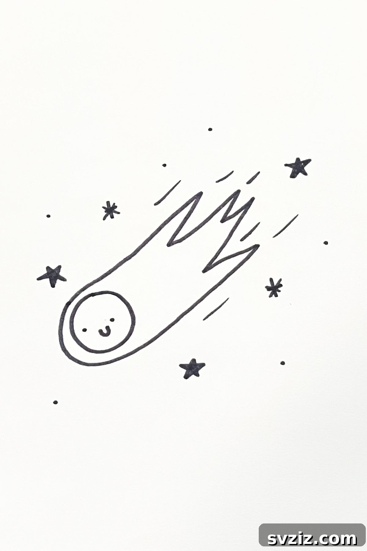 31 Cosmic Drawing Inspirations 4 Cute smiling asteroid drawing ideas for creative sketches