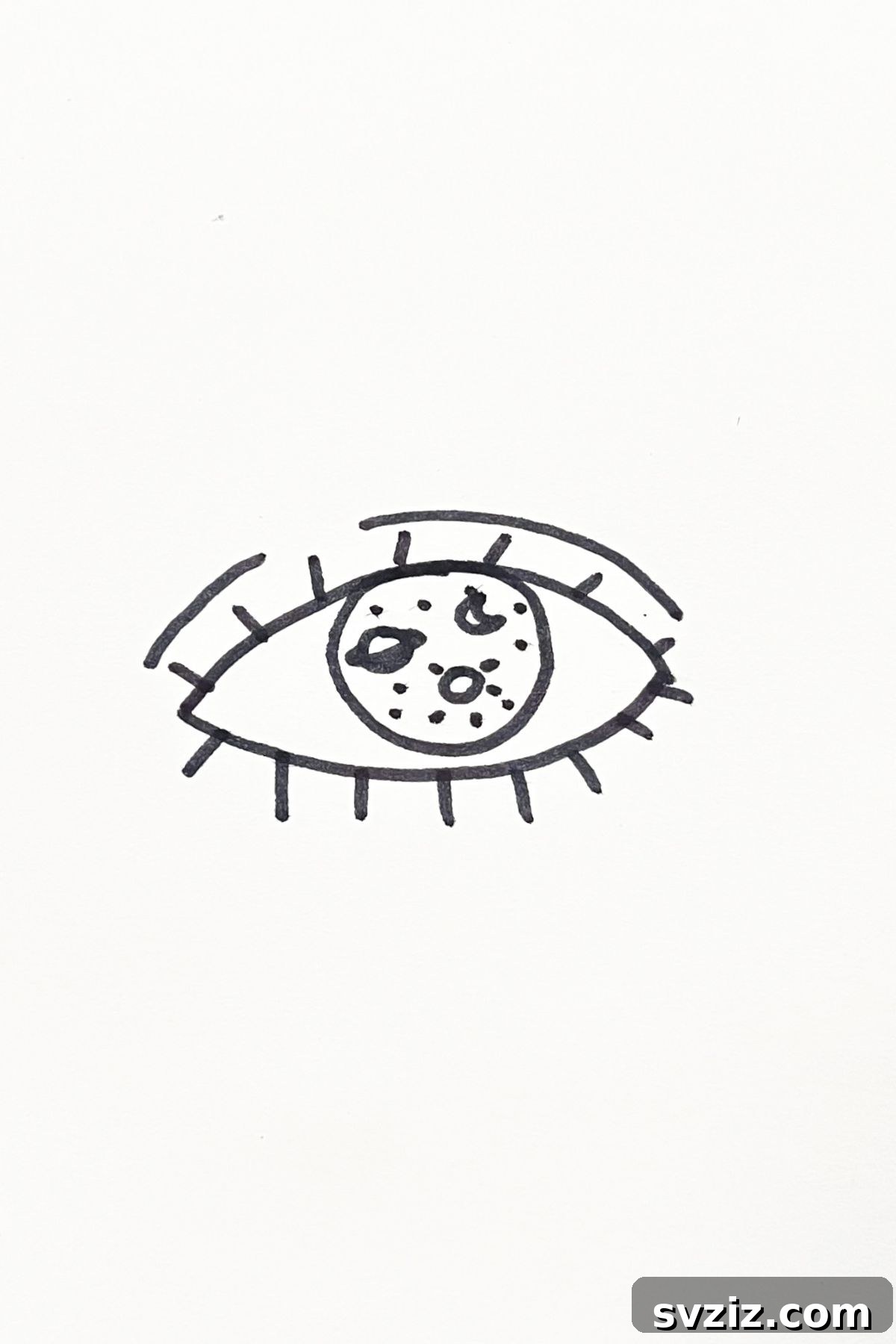 31 Cosmic Drawing Inspirations 31 Abstract seeing stars drawing idea within an eye