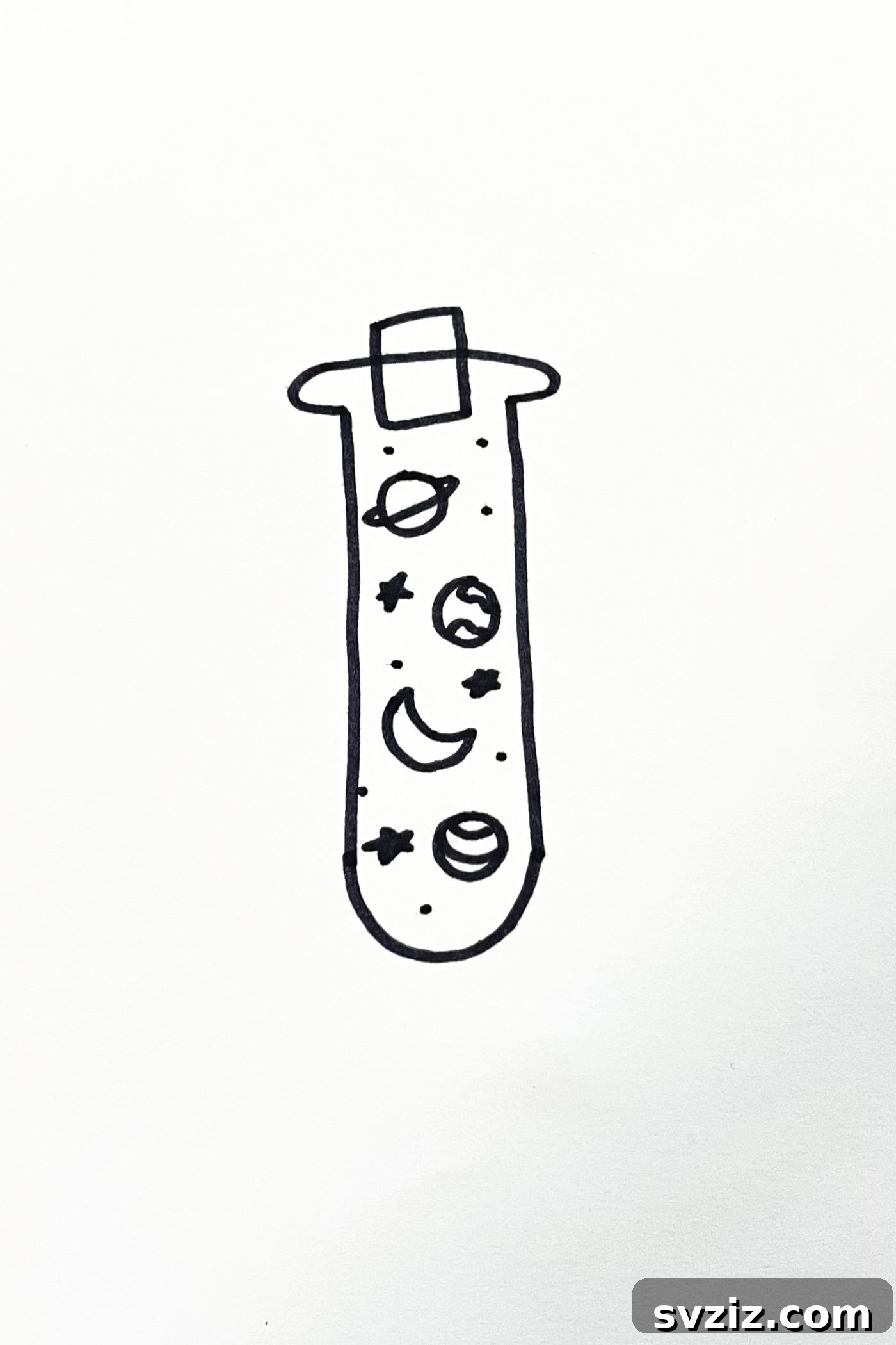 31 Cosmic Drawing Inspirations 6 Magical bottle of stars drawing idea for fantasy art