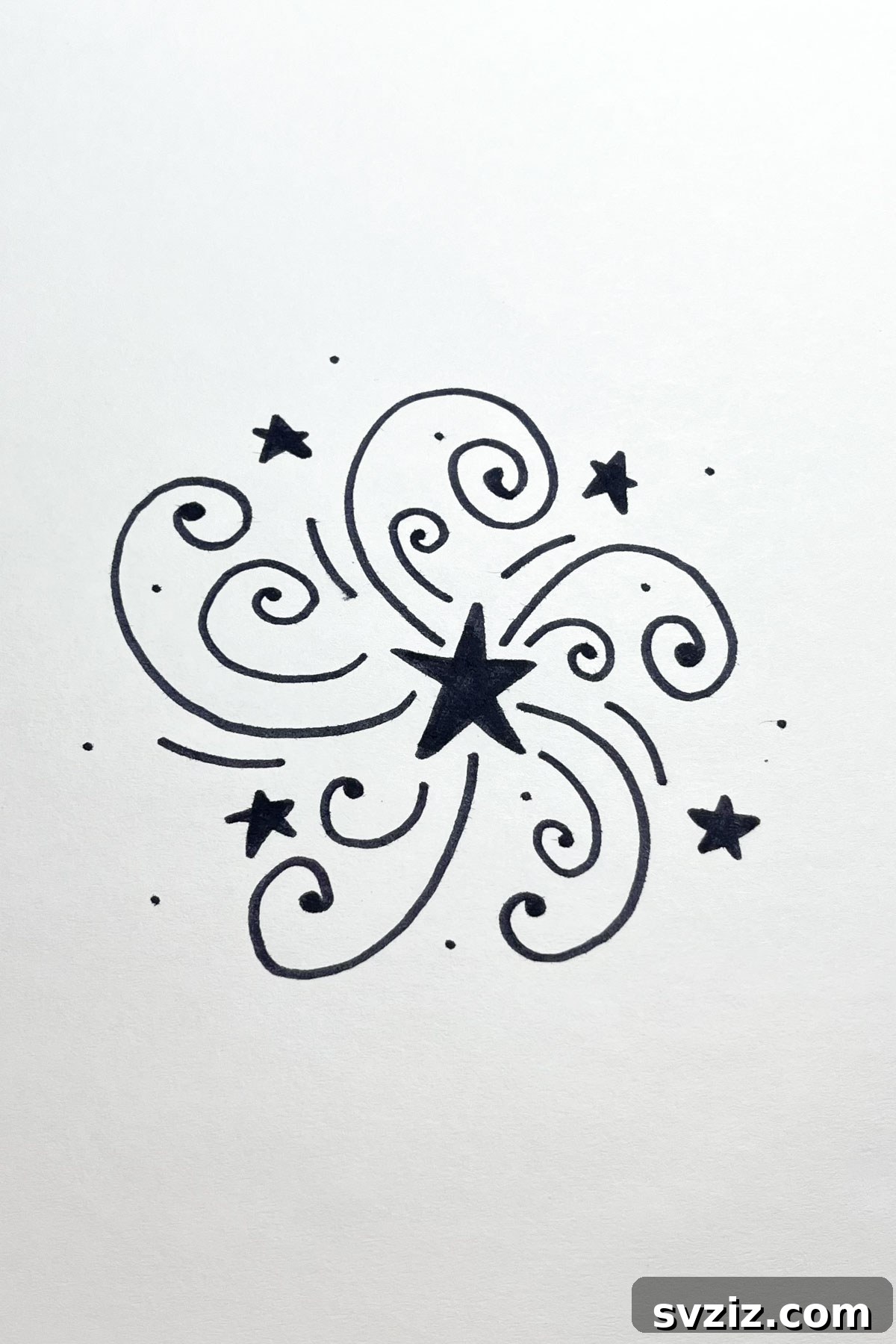31 Stellar Star Drawing Prompts 13 spirals drawing