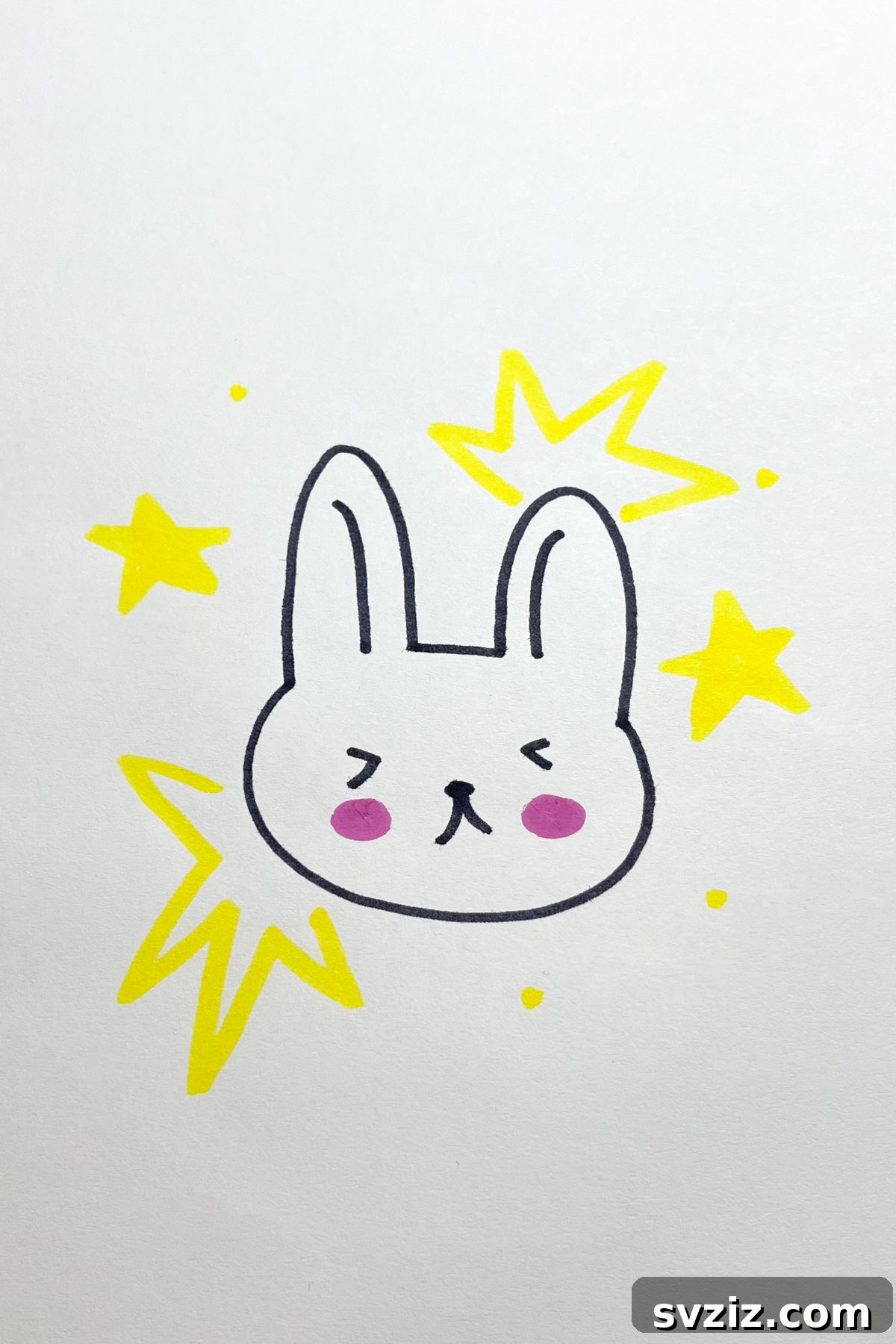 31 Stellar Star Drawing Prompts 15 bunny drawing