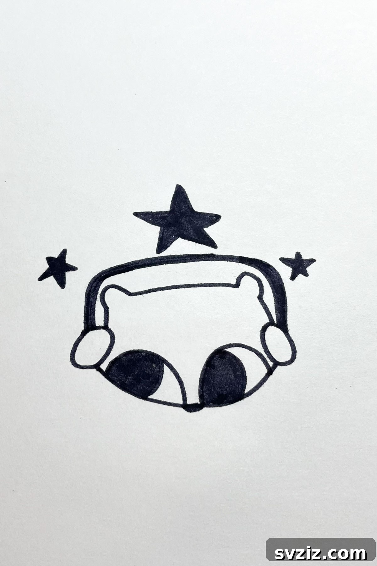 31 Stellar Star Drawing Prompts 4 headphones drawing