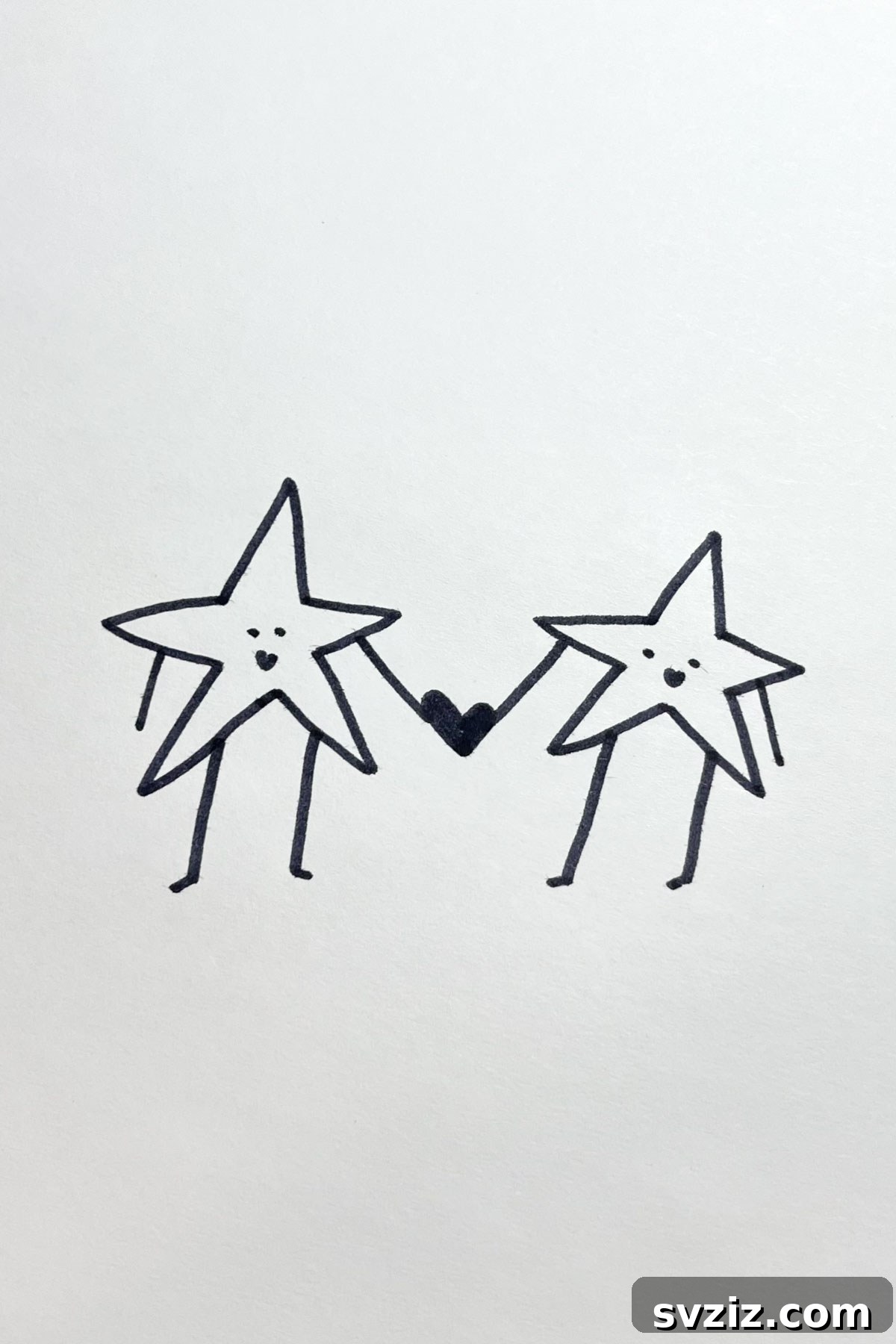 31 Stellar Star Drawing Prompts 32 sharing hearts drawing