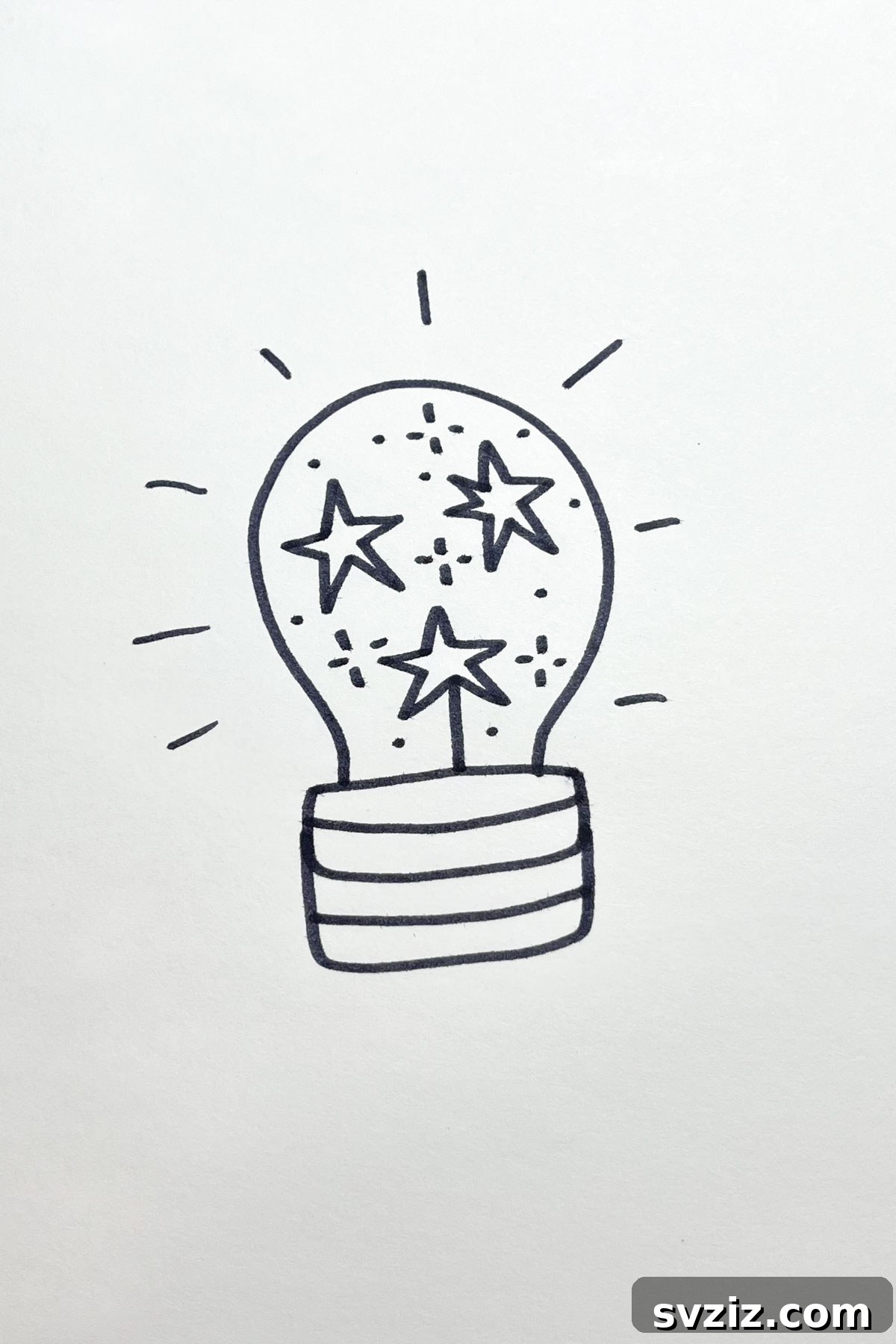 31 Stellar Star Drawing Prompts 33 lightbulb drawing