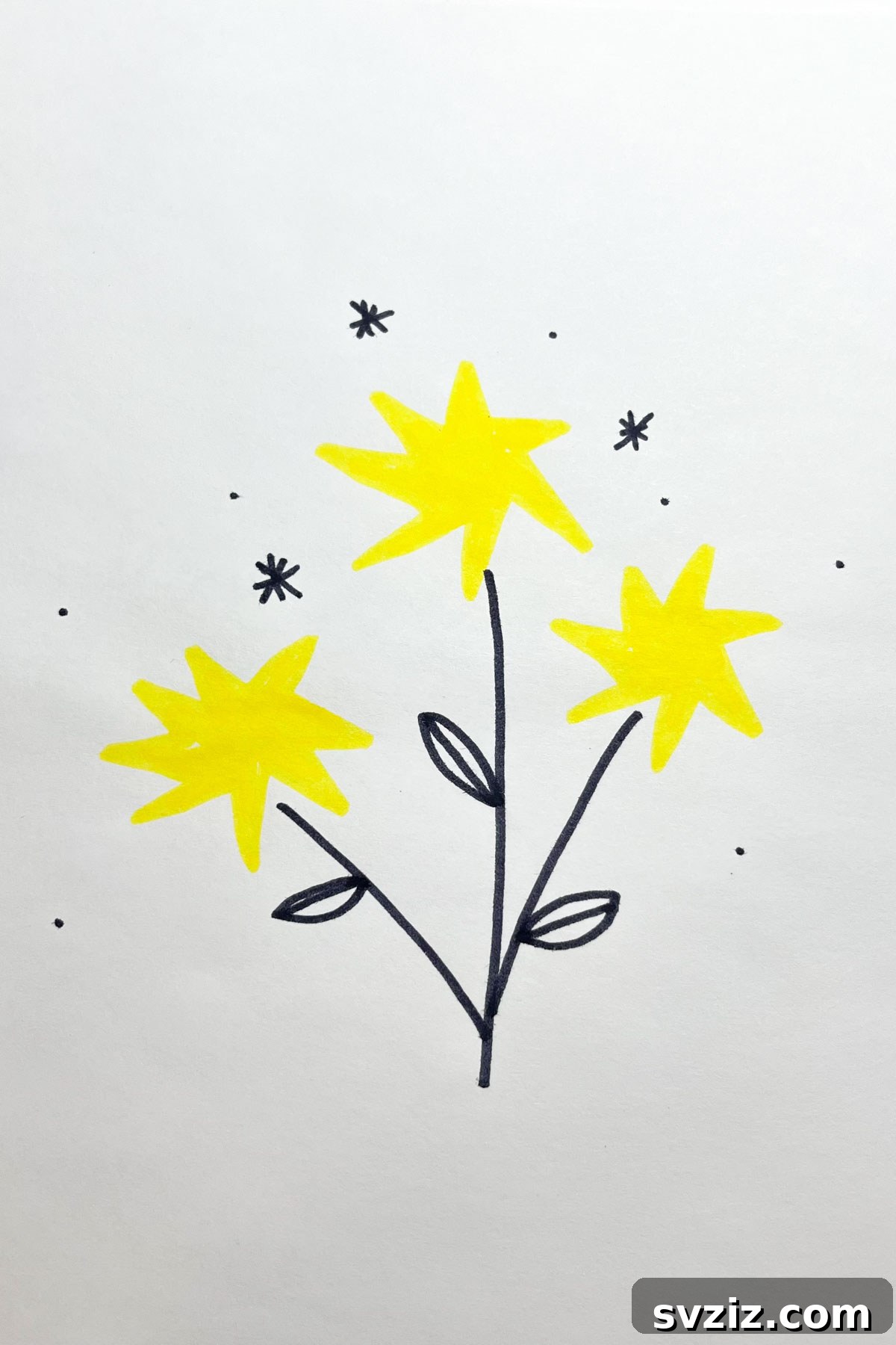 31 Stellar Star Drawing Prompts 5 dandelion stars drawing