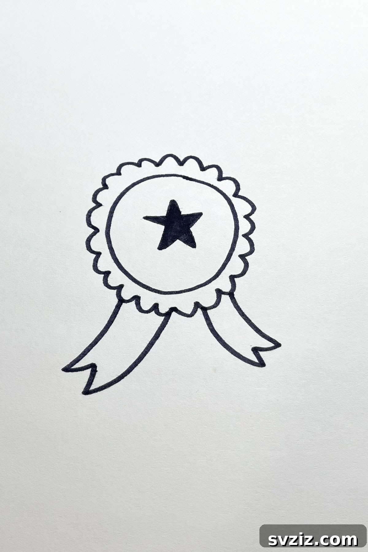 31 Stellar Star Drawing Prompts 8 Gold star medal drawing