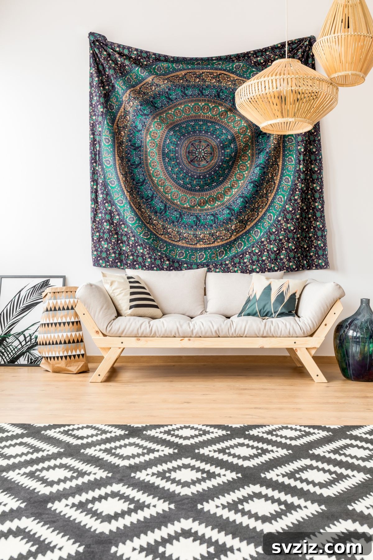 Create a Bohemian Oasis: Inspiring Wall Decor Ideas 18 Large Boho Tapestry Wall Hanging Ideas