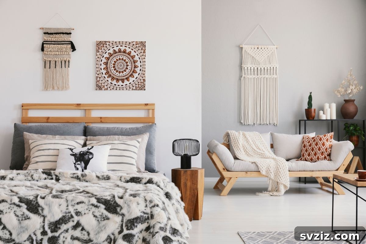 Create a Bohemian Oasis: Inspiring Wall Decor Ideas 21 DIY Rectangle Braided Wall Hanging for Bohemian Interiors