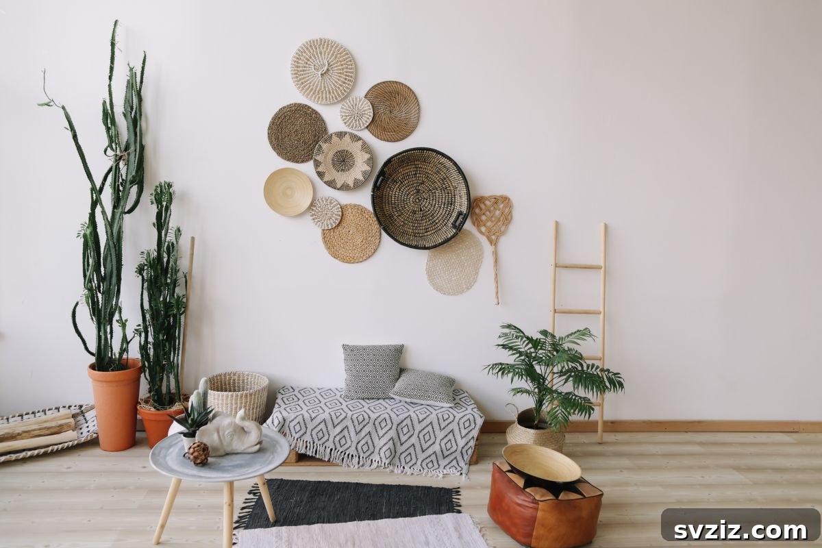 Create a Bohemian Oasis: Inspiring Wall Decor Ideas 22 Textured Placemats Wall Art for Boho Decor