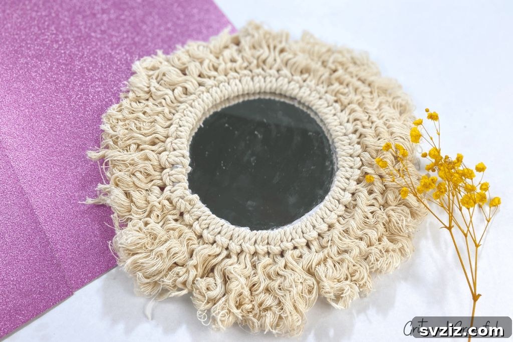 Create a Bohemian Oasis: Inspiring Wall Decor Ideas 5 Easy DIY Mirror Macrame Project for Bohemian Vibes