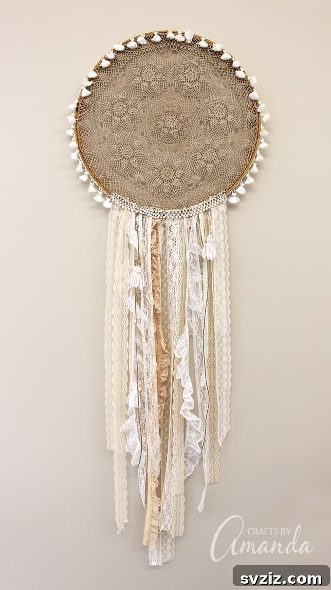 Create a Bohemian Oasis: Inspiring Wall Decor Ideas 7 Boho Chic Doily Dreamcatcher Craft