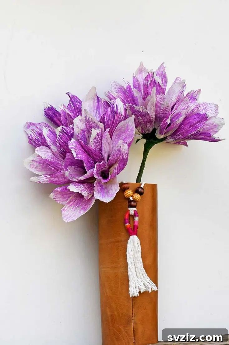 Upcycled Leather Vase