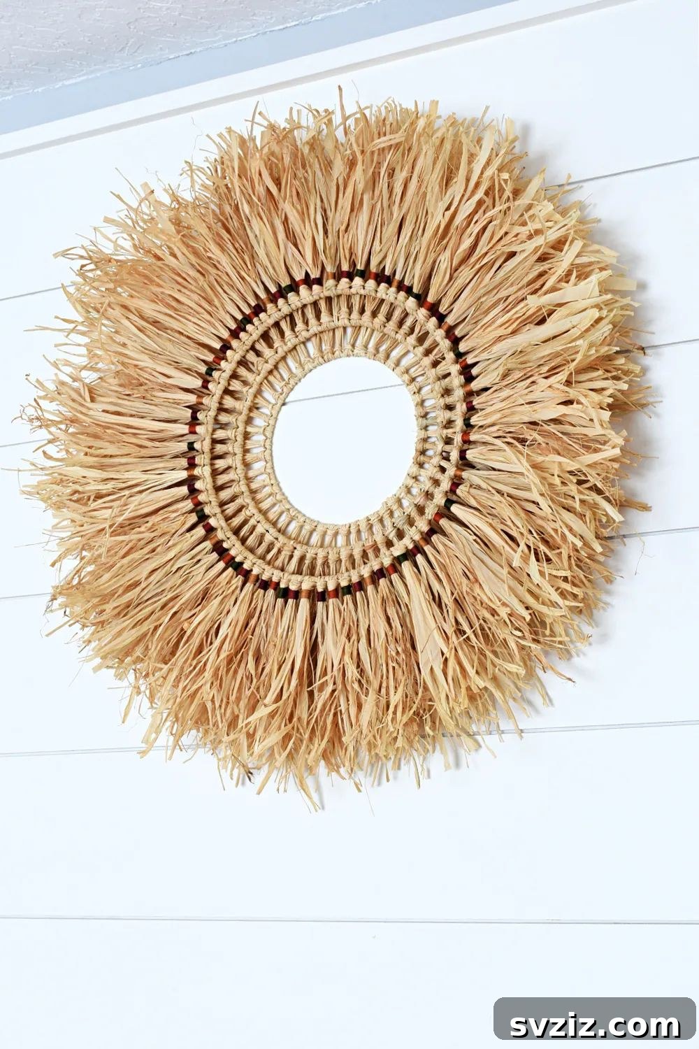 31 Bohemian Living Room Inspirations 21 Raffia Wall Hanging