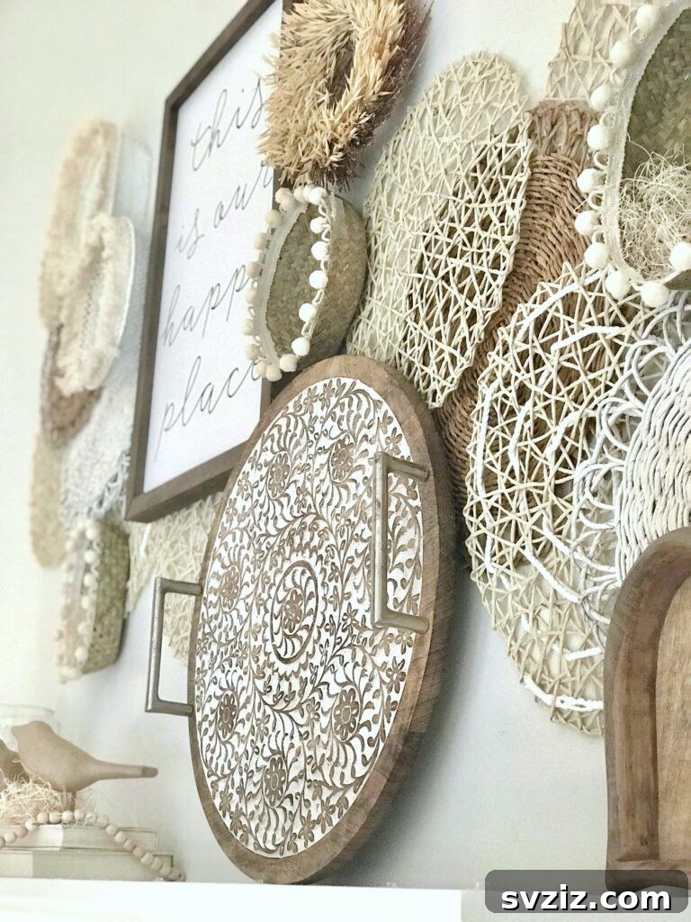 31 Bohemian Living Room Inspirations 23 Mantel Basket Wall
