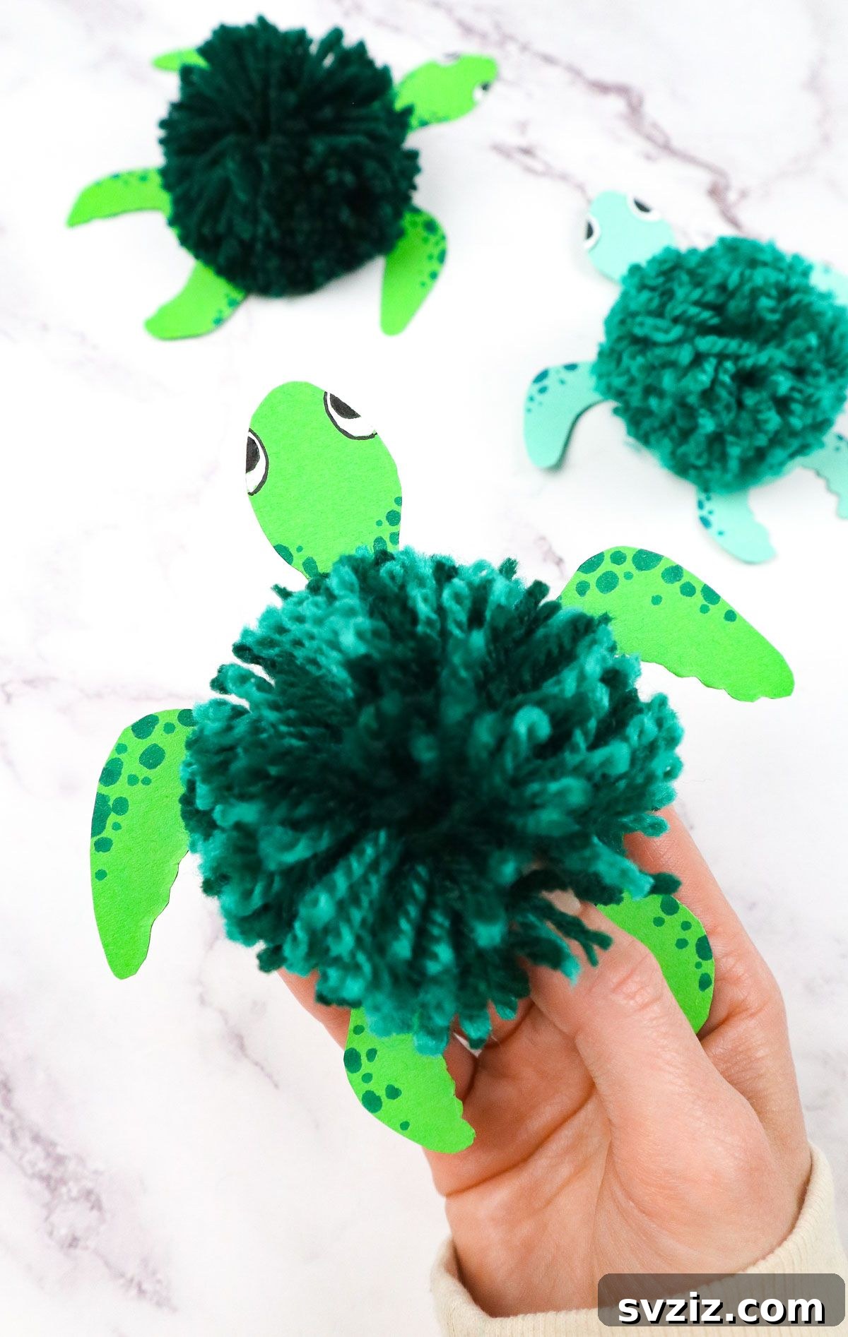 Make Your Own Yarn Turtle Friends 2 Delightful DIY Yarn Turtle Craft for All Ages