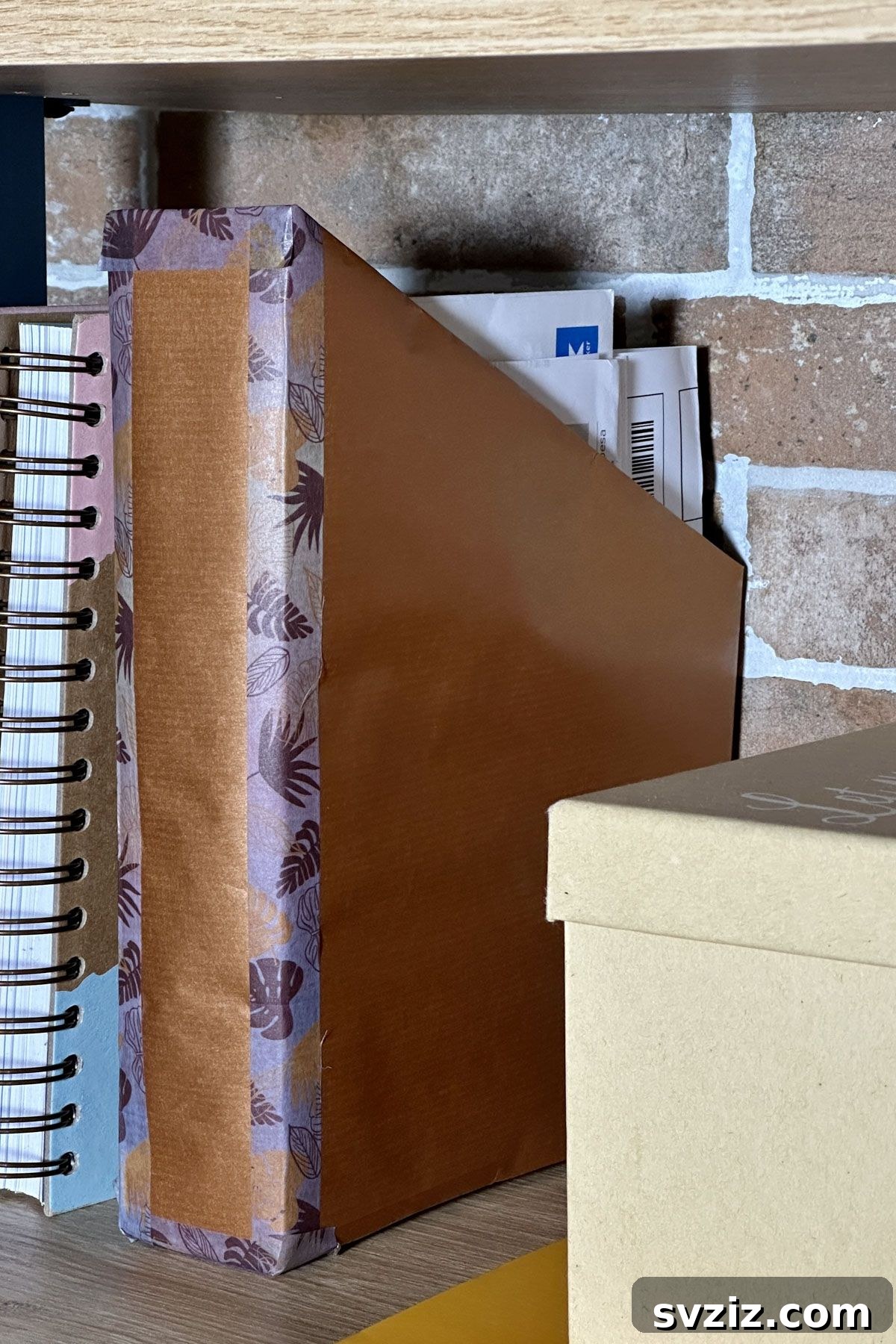How to turn a cereal box into a document holder for office organization