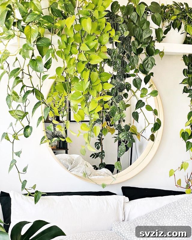 21 Ways to Create a Bedroom Oasis with Plants 20 vine wall