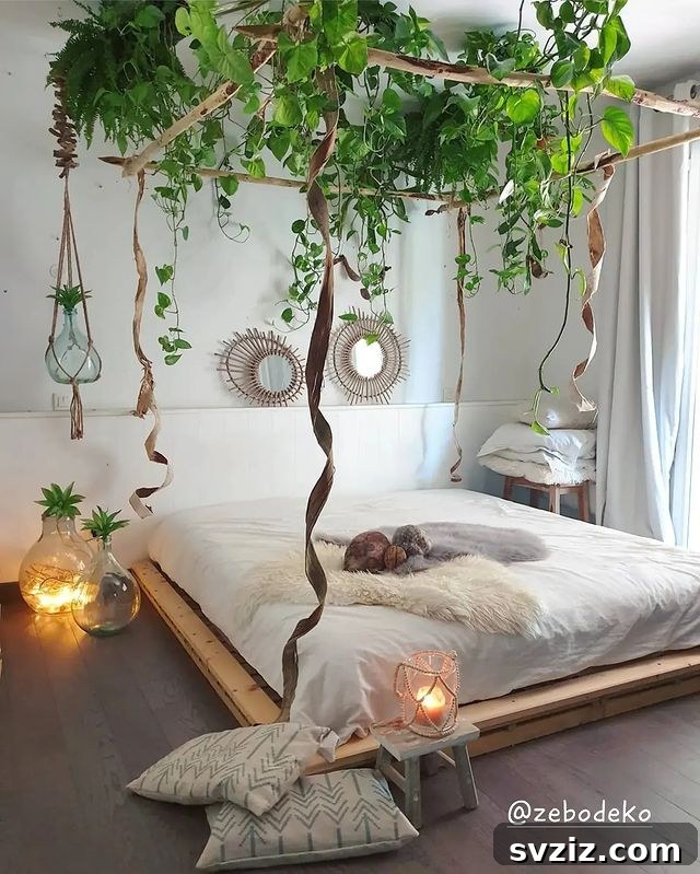 21 Ways to Create a Bedroom Oasis with Plants 10 canopy bed