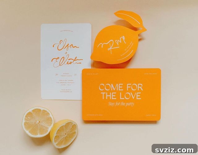 31 Inspiring Wedding Stationery Designs 12 Summer Italian Citrus