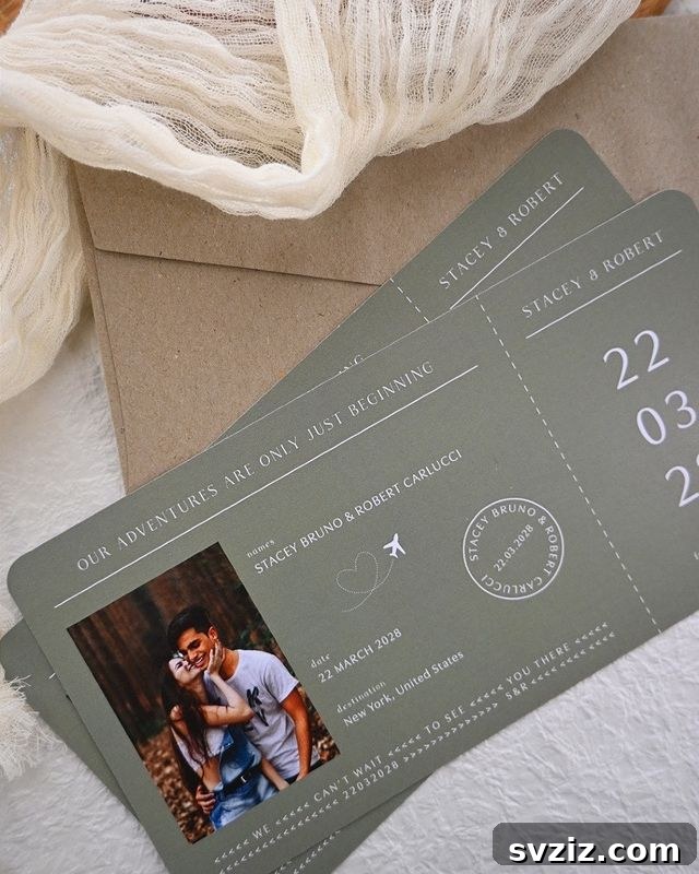 31 Inspiring Wedding Stationery Designs 25 Boarding Pass Invites