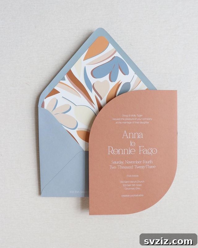 31 Inspiring Wedding Stationery Designs 26 Leaning into the Curves