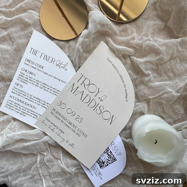 31 Inspiring Wedding Stationery Designs 27 Half Arched Cards