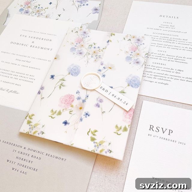 31 Inspiring Wedding Stationery Designs 28 Cottage Floral