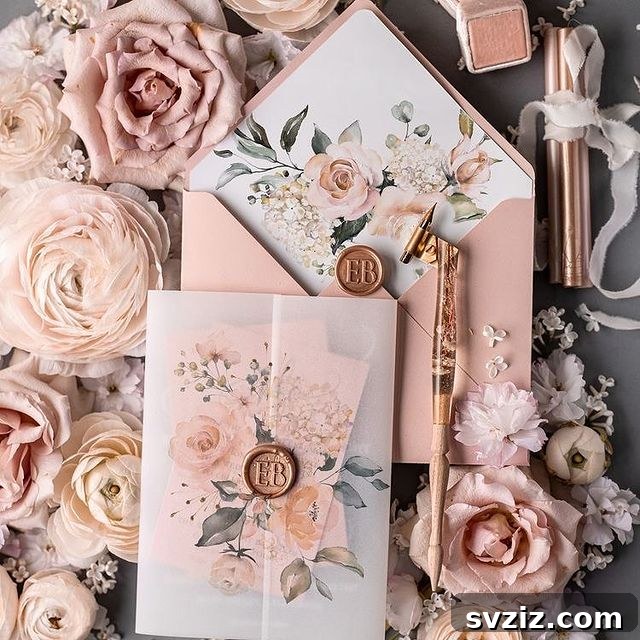 31 Inspiring Wedding Stationery Designs 4 Elegant Vintage Florals