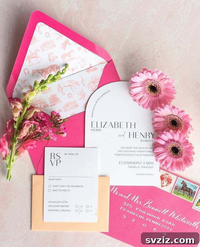 31 Inspiring Wedding Stationery Designs 33 Printed Interior Envelope