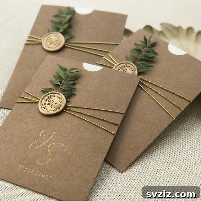 31 Inspiring Wedding Stationery Designs 5 Elegant Earthy Minimalism