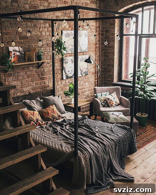 27 Captivating Dark Boho Bedroom Designs 14 Alternative Lighting for a Moody Boho Bedroom