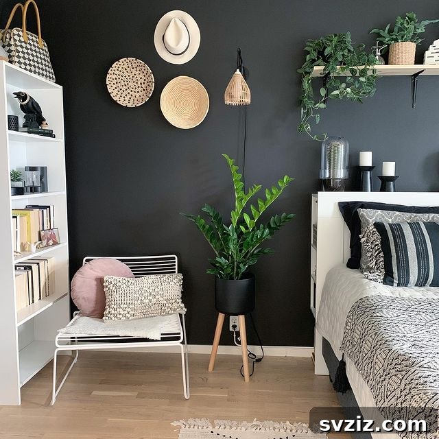 27 Captivating Dark Boho Bedroom Designs 20 Functional Wall Hangings for Boho Storage