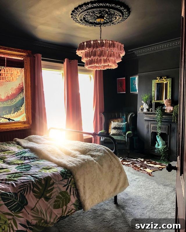 27 Captivating Dark Boho Bedroom Designs 27 Traditional Trim and Fixtures in Boho Decor