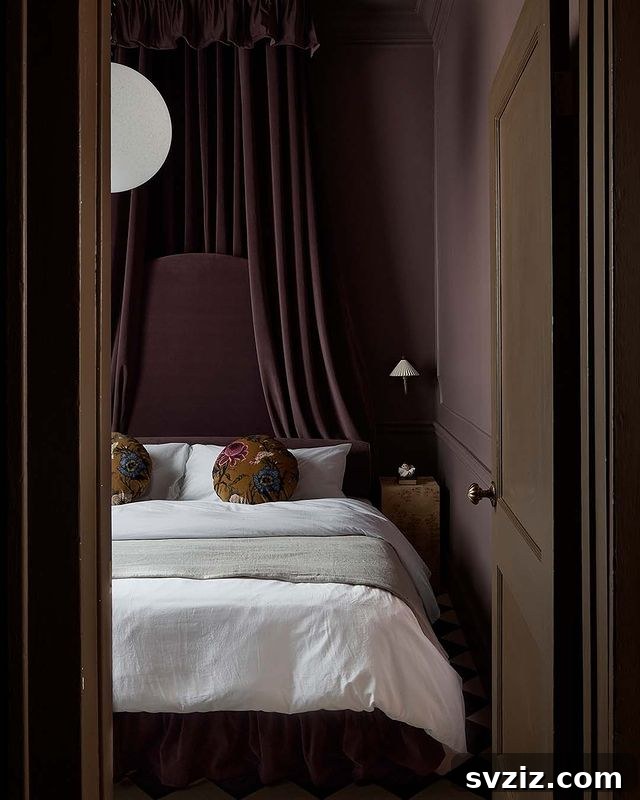 27 Captivating Dark Boho Bedroom Designs 7 Monochrome Look for Dark Boho Interiors