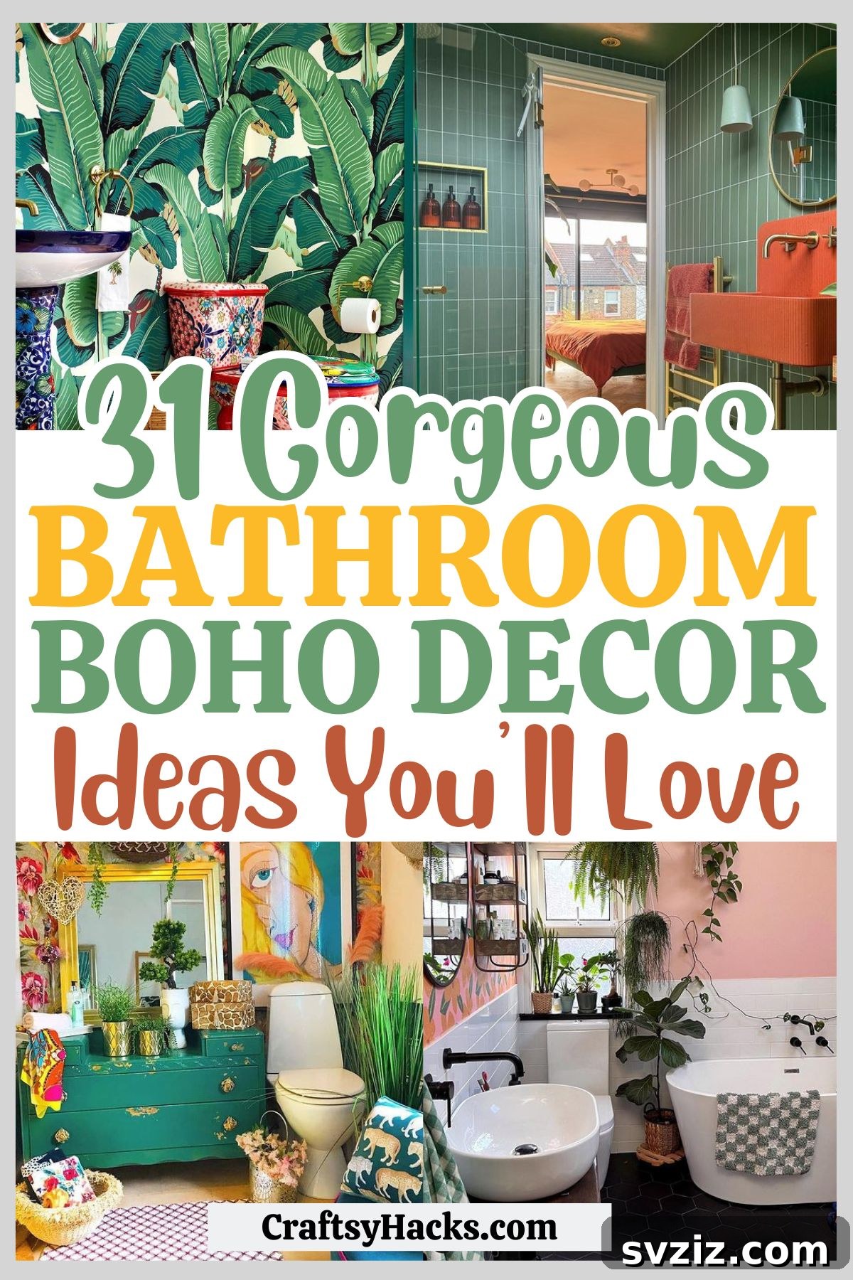 boho bathroom ideas