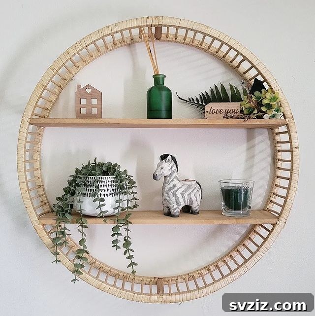 Bohemian Room Decor: 41 Inspiring Ideas 18 Wicker Shelving