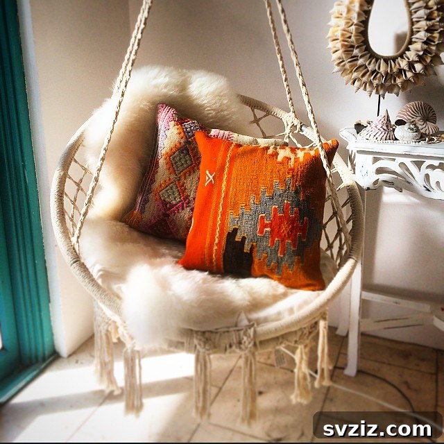 Bohemian Room Decor: 41 Inspiring Ideas 29 hammock chair