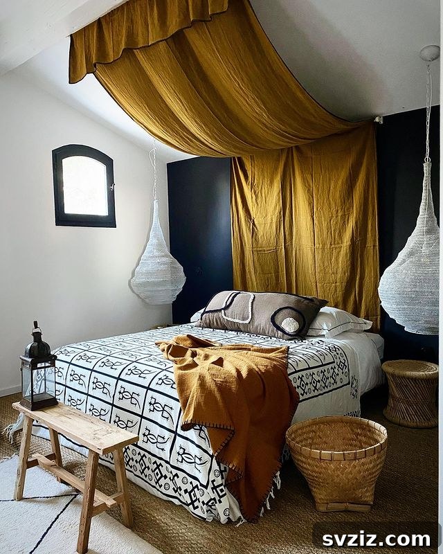 Bohemian Room Decor: 41 Inspiring Ideas 43 fabric draping
