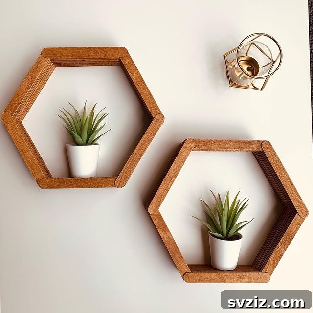 Bohemian Room Decor: 41 Inspiring Ideas 8 Hexagon Shelves