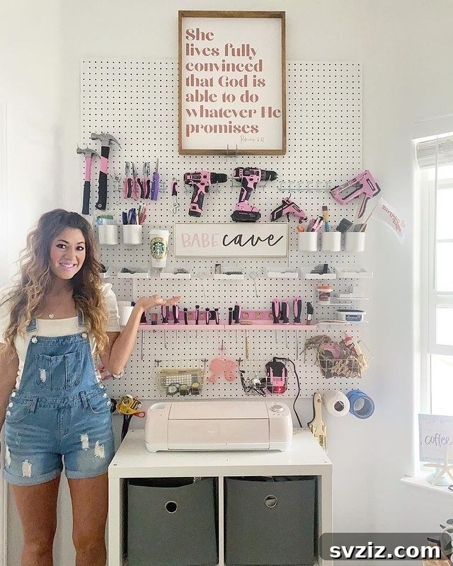 Craft Room Magic: Smart Hacks for Small Spaces 13 Craft Tool Wall