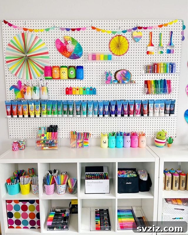 Craft Room Magic: Smart Hacks for Small Spaces 8 Cubby Storage