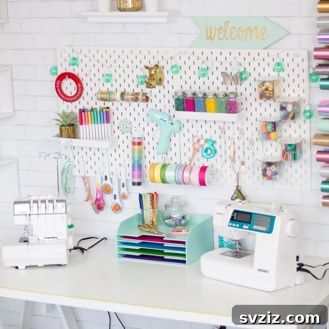 Pegboard Storage