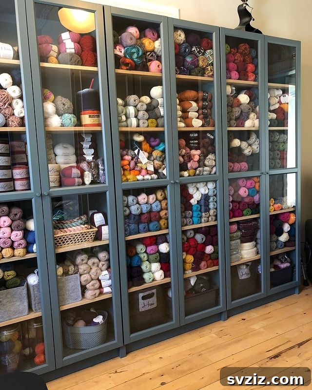 Billy Bookcase Yarn Storage