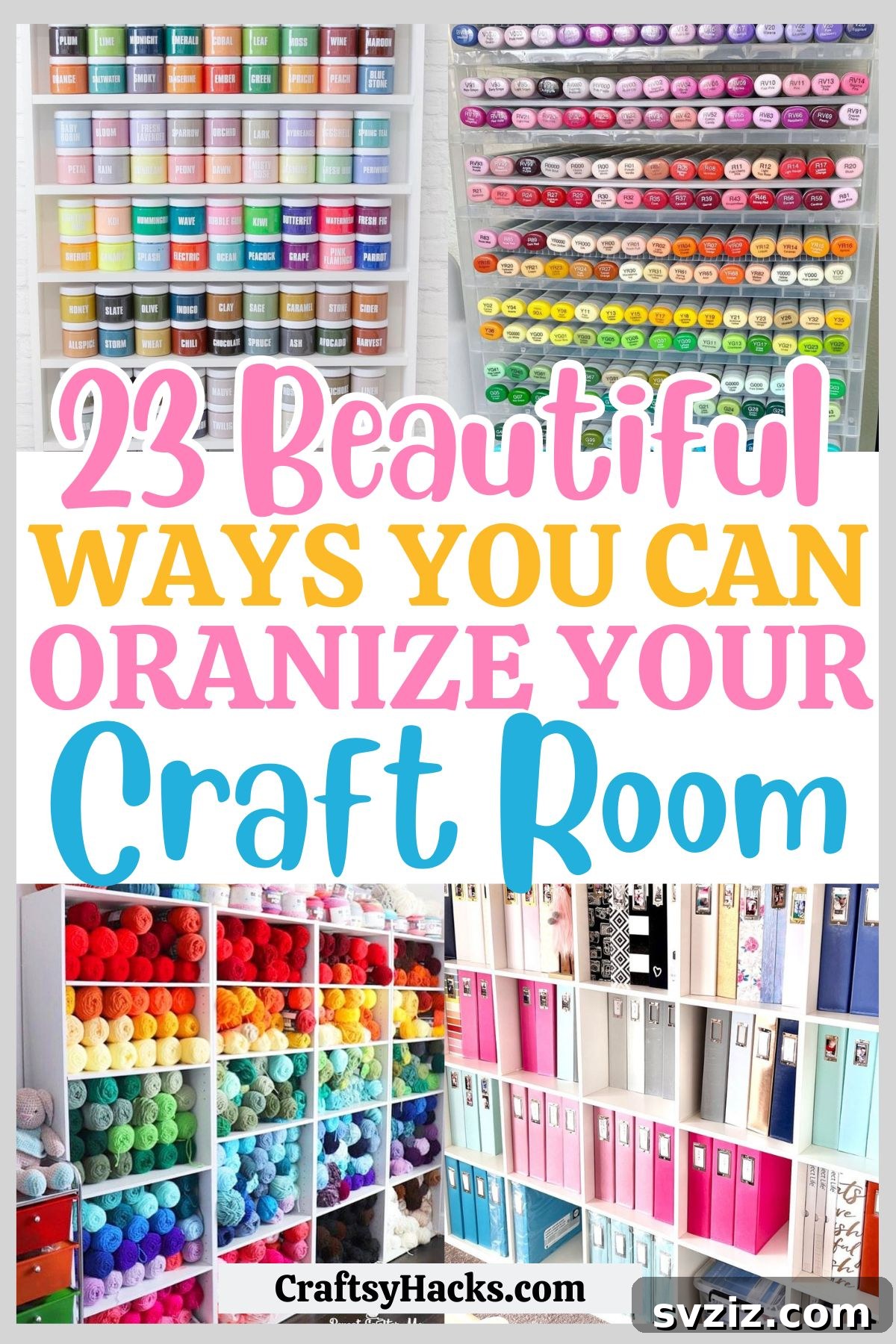 Organized and Inspiring Craft Rooms