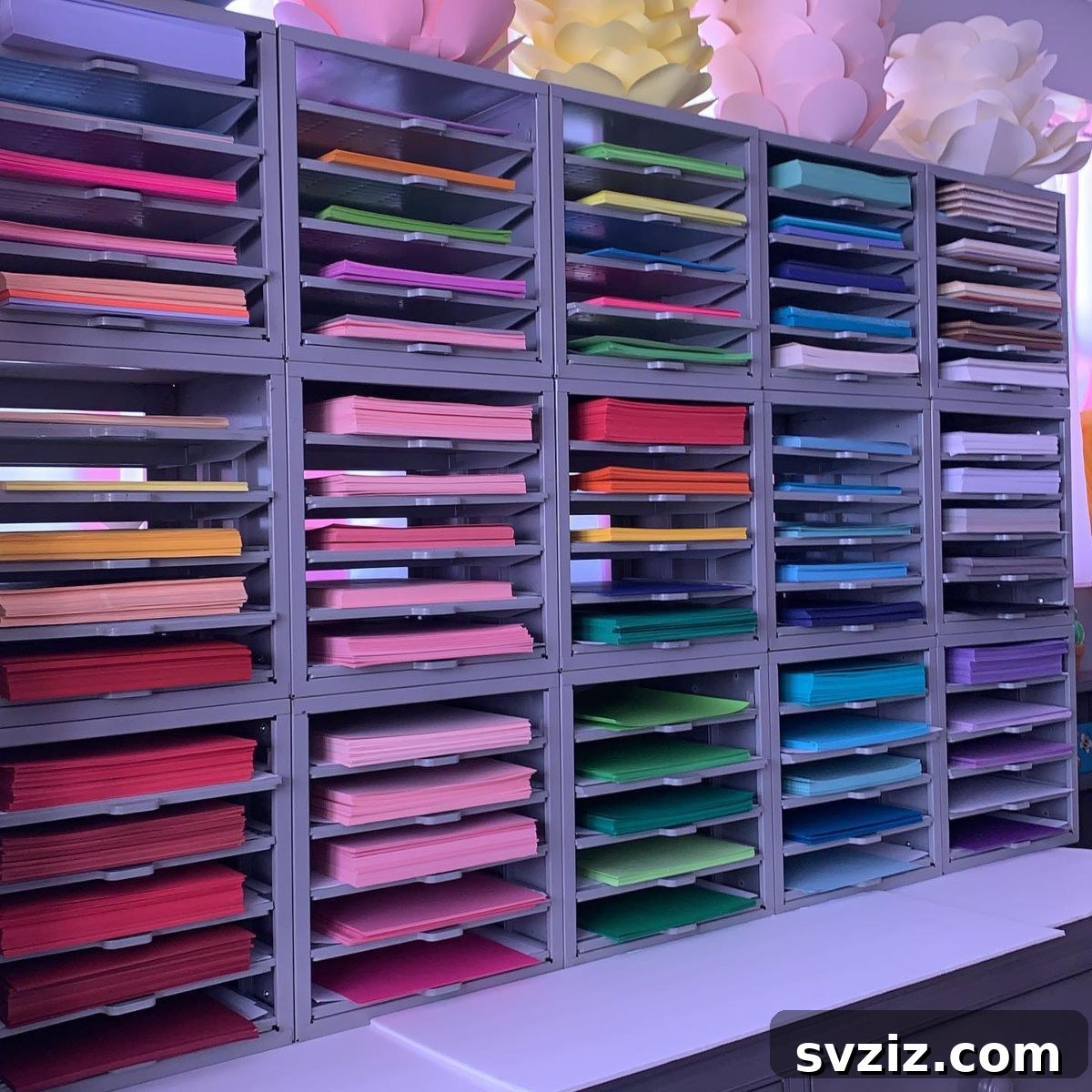 Efficient Cardstock Paper Storage