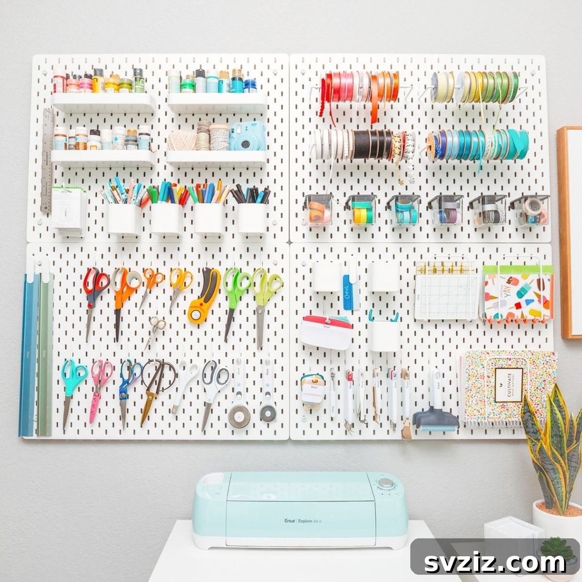 Versatile Pegboard Craft Storage