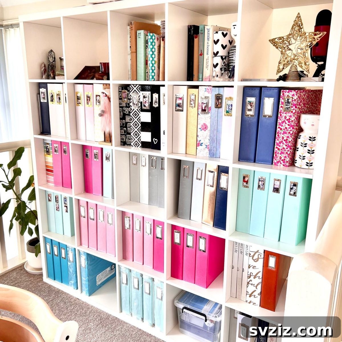 Efficient Scrapbook Supply Storage